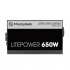 Fuente de Poder Thermaltake LitePower LTP-650AL2NK, ATX, 120mm, 650W  2