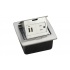 Thorsman Caja de Conexiones 11000-21203, 2 Puertos USB, Plata  1