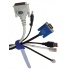 Thorsman Abrazadera para Cables, 15cm, Azul, 20 Piezas  2