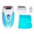 Timco Depiladora Eléctrica Inalámbrica DS-9610, Recargable, Blanco/Azul  1