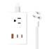 Tl Connect Smart Plug SMC3AC3USBMVBTCW, Wi-Fi, 3 Conectores, USB, 1200W, 10A