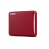 Disco Duro Externo Toshiba Canvio Connect II 2.5'', 3TB, USB 3.0, Rojo - Para Mac/PC  3