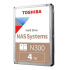 Disco Duro para NAS Toshiba N300 3.5", 4TB, SATA III, 6 Gbit/s, 7200RPM 256MB Caché  1