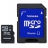 Memoria Flash Toshiba, 16GB microSDHC Clase 4, con Adaptador  1