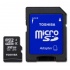 Memoria Flash Toshiba, 32GB microSDHC Clase 4, con Adaptador  1