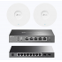 Access Point TP-Link KIT-M1-OMADA, 1.800Mbit/s, 1 x RJ-45, 2.4/5GHz, 4 Antenas Internas de 5 dBi, 2 Piezas, Incluye Router y Switch TL-SG2210P