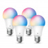 TP-Link Foco Regulable LED Inteligente KL125, WiFi, RGB, Base E26, 9W, 800 Lúmenes, Blanco, 4 Piezas  1
