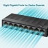 Switch TP-Link Gigabit Ethernet LS1008G, 8 Puertos 10/100/1000Mbps, 16 Gbit/s, 4000 Entradas - No Administrable  3