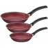 Tramontina Juego de Sartenes Turim, 3 Piezas, Granito, Aluminio, Rojo  1