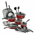 Tramontina Batería de Cocina 80119567, Aluminio, Antiadherente, 18 Piezas