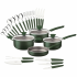 Tramontina Batería de Cocina Lyf, Aluminio, Antiadherente, 25 Piezas