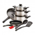 Tramontina Batería de Cocina 32300409, Acero Inoxidable, Antiadherente, 10 Piezas