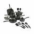 Tramontina Batería de Cocina Primaware, Aluminio, Antiadherente, 18 Piezas, Negro  1