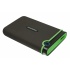 Disco Duro Externo Transcend StoreJet 25M3 2.5'', 1TB, USB 3.0, Verde/Gris, A Prueba de Golpes - para Mac/PC  3