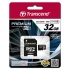 Memoria Flash Transcend, 32GB microSDHC UHS-I Clase 10, con Adaptador  1
