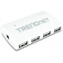 Trendnet Hub Micro USB Hembra - 7 Puertos USB Hembra, 480Mbit/s, Blanco  1