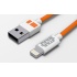 Tribe Cable de Carga BB-8 Lightning Macho - USB A Macho, 1.2 Metros, Naranja/Blanco, para iPod/iPad/iPhone  3