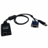 Tripp Lite Cable KVM, HD15/USB Macho - RJ-45 Hembra, Negro  1