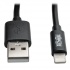 Tripp Lite by Eaton Cable M100-004COIL-BK Lightning Macho - USB Macho, 1.2 Metros, Negro  2