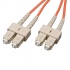 Tripp Lite by Eaton Cable Fibra Óptica Dúplex Multimodo OFNR 2x SC Macho - 2x SC Macho, 100 Metros, Naranja  1