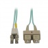 Tripp Lite by Eaton Cable Fibra Óptica OM3 2x SC Macho - 2x LC Macho, 1 Metro, Turquesa  1