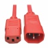 Tripp Lite by Eaton Cable de Poder C14 Macho - C13 Hembra, 1.8 Metros, Rojo  1