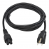 Tripp Lite by Eaton Cable de Poder NEMA 5-15P Macho - C5 Coupler Macho, 1.8 Metros, Negro  2