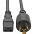 Tripp Lite by Eaton Cable de Poder para PDU/UPS C19 Coupler Macho - NEMA L6-20P Hembra, 4.3 Metros, Negro  1