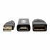Tripp Lite Adaptador HDMI Macho - DisplayPort/USB A Hembra, 15cm, Negro  4