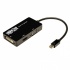 Tripp Lite by Eaton Cable Adaptador Mini DisplayPort 1.2 Macho - DVI-D/HDMI/HD15 Hembra, 1080p, 15cm, Negro  1
