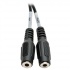 Tripp Lite Cable Divisor de Audifonos 3.5mm Macho - 2x 3.5mm Hembra, 15cm, Negro  2