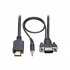 Tripp Lite by Eaton Cable HDMI Macho - VGA HD15 + 3.5mm Macho, 90cm, Negro  1