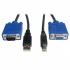 Tripp Lite Cable KVM, HD15F/USB B - HD15M/USB A, 3 Metros  1