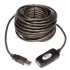 Tripp Lite Cable Extensión Activa USB 2.0 A Macho - USB 2.0 A Hembra, 4.8 Metros, Negro  1