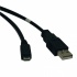 Tripp Lite Cable USB 2.0 A Macho - Micro USB 2.0 B Macho, 1.83 Metros, Negro  1
