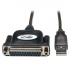 Tripp Lite Cable USB A Macho - DB25 Hembra, 1.83 Metros, Negro  1