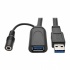 Tripp Lite Cable USB A Macho - USB A Hembra, 20m, Negro  1