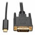 Tripp Lite Cable USB C Macho - DVI-D Macho, 91cm, Compatible con Thunderbolt 3, Negro  1