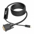 Tripp Lite by Eaton Cable USB C Macho - DVI-D Macho, 1.8 Metros, Compatible con Thunderbolt 3, Negro  3