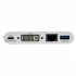 Tripp Lite Adaptador USB C Macho - DVI-I Hembra, con Hub USB, 1x RJ-45  3