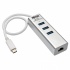 Tripp Lite by Eaton Hub USB C Macho - 3x USB A Hembra, 5000Mbit/s, Plata  1
