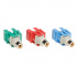 Tripp Lite by Eaton Conector RCA, Azul/Verde/Rojo, 3 Piezas