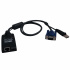 Tripp Lite by Eaton Cable KVM, HD15/USB Macho - RJ-45 Hembra, Negro  1
