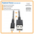 Tripp Lite by Eaton Cable Lightning Macho - USB A Macho, 1.83 Metros, Negro  8