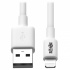 Tripp Lite by Eaton Cable de Carga Certificado MFi Lightning Macho - USB A Macho 2.0, 1.83 Metros, Blanco, para iPhone/iPad/iPod  1