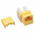 Tripp Lite by Eaton Jack Cat6 Tipo Keystone Punch Down 110, RJ45, Amarillo  1