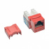 Tripp Lite by Eaton Jack Enchufe Keystone Punch Down 110 Cat6/Cat5e, Rojo, 25 Piezas  1
