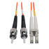 Tripp Lite by Eaton Cable Fibra Óptica Multimodo OM1 LC Macho - ST Macho, Núcleo 62.5µm, Cubierta 125µm, 3 Metros, Naranja  2