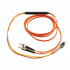 Tripp Lite by Eaton Cable Fibra Óptica ST Macho - LC Macho, 3 Metros, Naranja/Amarillo  1