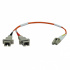 Tripp Lite by Eaton Cable Fibra Óptica Multimodo LC Macho - SC Hembra, 30cm, Naranja  1
